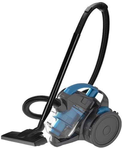 2000W Powerful Bagless Cylinder Vacuum Cleaner - 1-Touch Easy Empty, Compact & Portable for Multi-Surface Cleaning: Floors, Tiles, Grout, Carpet, Couch, Car | 1.5L Capacity