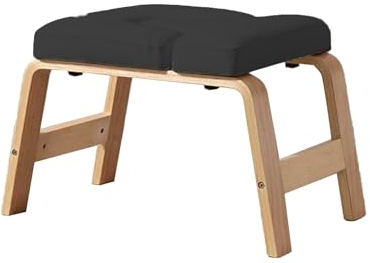 Yoga Huvudstående Bänk, Trä Yoga Inversion Stol, Fötter Upp Tränare Huvudstående Pall, Hem U-formad Pall, 330 Lbs Lastkapacitet