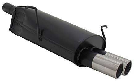 Novus Sportauspuff Endschalldämpfer Gruppe N A3002E76 mit Endrohr 2 x 76mm