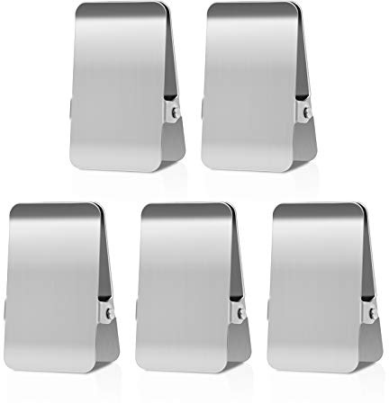 BURLIHOME Stainless Steel Chip Clips,2.48 Heavy Duty Clip,5 Pcs + 1 Pcs