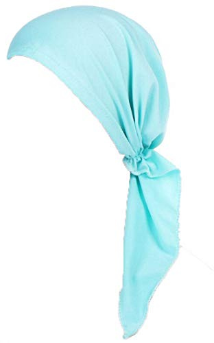 Ulalaza Chemo cáncer Cabeza Bufanda Sombrero Gorra pre-Atado Cubierta de Pelo Wrap Turban Headwear