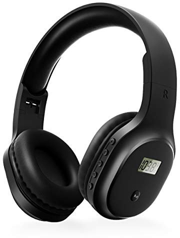 Rechargeable and Portable Personal FM Radio Headphones with Best Reception, Wireless Headset Radio Ear Muffs for Jogging, Mowing, Cycling, Meeting FM Receiver