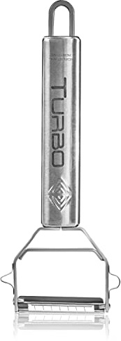 TURBO PRODUKTE Original Turbo Julienne Cutter - Julienne Peeler for Vegetables, Fruit & Cheese - Zucchini Spaghetti Cutter - Stainless Steel