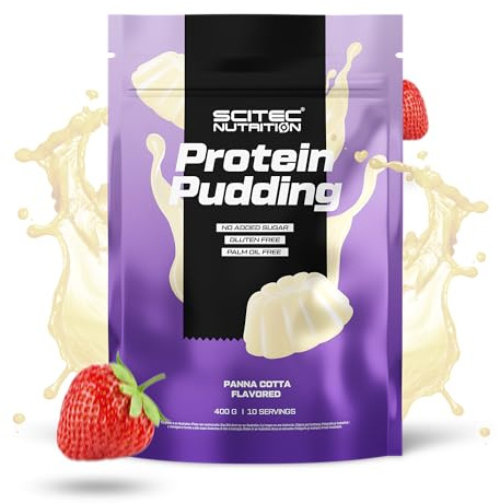 Scitec Nutrition Protein Pudding – Delicious, High-Protein Dessert – Gluten-Free – Palm Oil-Free – Perfect Snack or Post-Meal Indulgence, 400 g, Panna Cotta