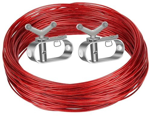 Drahtspannseil für Poolplanen, 2 mm Länge 30 m mit 1 Stück Spannschloss für Seil Poolabdeckung, Spannverschluss Seil-Spanner Drahtseil Spannschloss Starke Drahts für Pool-plane