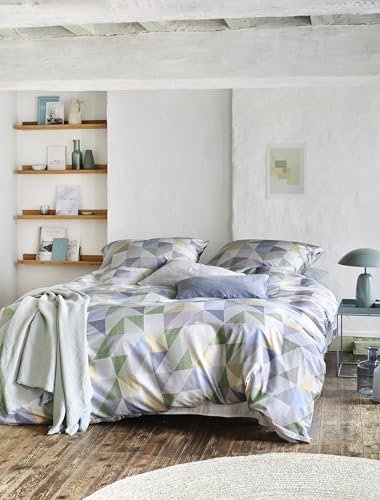 Irisette Set di biancheria da letto in Seersucker, 2 pezzi, copripiumino 140 x 200 cm, federa 90 x 70 cm, modello: Frano