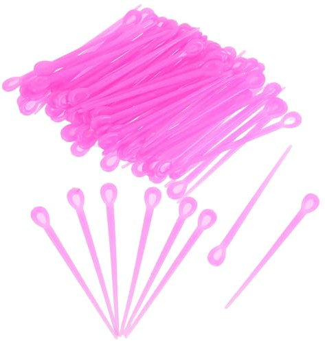 CAXUSD Bigodini Permanente in Plastico per Chioma 180 Pezzi, Resistenti e Non Facili da Deformare, per Fissare Saldamente i Bigodini e Creare Acconciature Perfette Colore Colore Casuale
