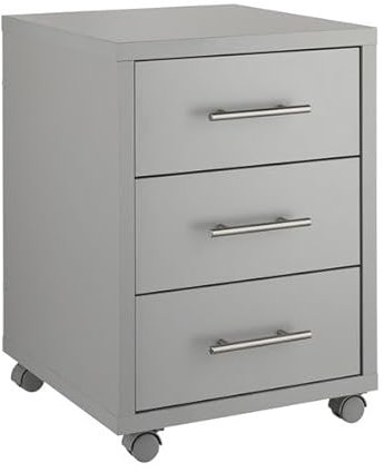 Schildmeyer Onno Rollcontainer, 147254, Holzwerkstoff, grau, 58.8 x 44.1 x 42 cm