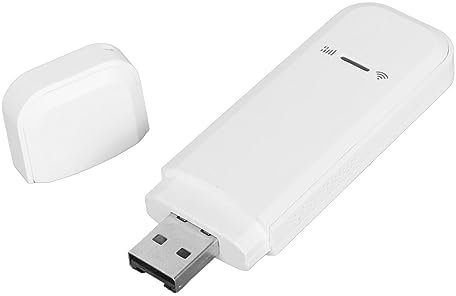 4G LTE USB WiFi Modem, 10 Users Sharing USB Dongle 150Mbps Modem Stick WiFi Adapter with USB Power Supply, SIM Card Slot, Pocket Mobile WiFi (European Version)