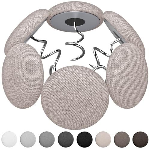 12 Colors Fabric Covered Button Twist Pins Dust Ruffle Pins- for Sofa，Upholstery，Armchair Caddies, Armrest Covers,Bed Skirts, Slipcovers, Headliners (24, Light Brown)