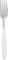 Forchetta tavola sfusa bianco in acciaio inox Silhouette bianco Tavola