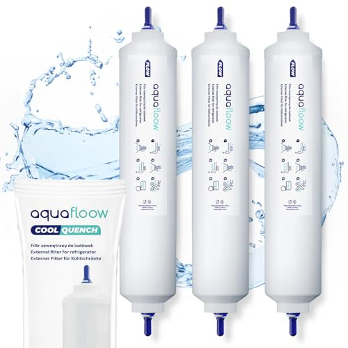 Aquafloow Kühlschrank Wasserfilter Ersatz für Samsung Side By Side, LG, AEG, HAIER, Whirpool, DA29-10105J, HAFEX/EXP, DA99-02131B, WSF-100, EF9603, USC-100, 3 Stück