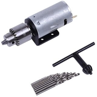 Perceuse a Colonne, Mini perceuse à main à moteur électrique DC 5-12V, ensemble de perçage à presse avec embouts hélicoïdaux, support de mandrins JTO for bois PCB, Outils électriques