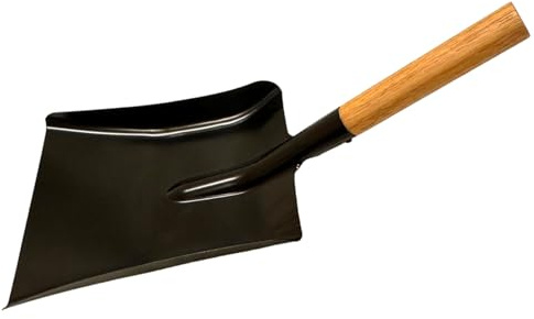 LS Heavy Duty Shovel for Digging with Wooden Handle Metal Steel Fireplace Coal Ash Shovel for Landscaping Gardening Construction Snow Shoveling and Yard Work Garden Tools (SHOVEL)
