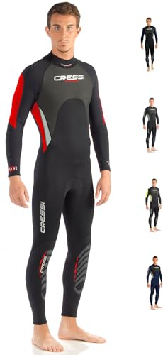 Cressi Morea Man Monopiece Wetsuit 3mm - Combinaison Humide Monopièce pour des Hommes