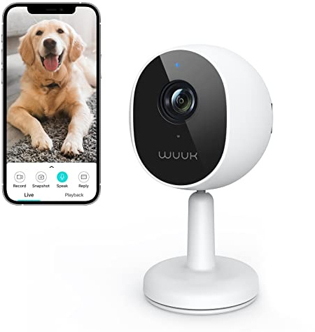 WUUK 4MP/2.5K Indoor Security Camera with Magnetic Base and App Control