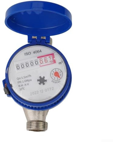 Medidor de agua digital inteligente para el hogar con contador ajustable y filtro integrado para evitar la entrada de partículas