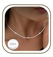 MUCCA Cadena plata 925 para mujer, 1,9 mm/2,5 mm Cadena de plata para mujer 925 sin colgante 14, 22 y 24 pulgadas