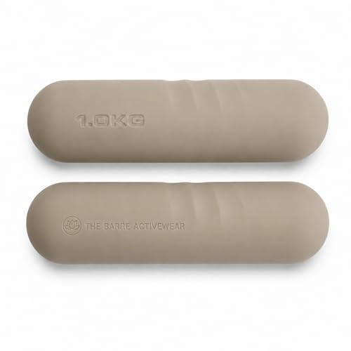 Haltères en Silicone pour Pilates et Yoga – Lot de 2 x 1 kg, Poids Doux et Confortables pour Fitness, Renforcement Musculaire et Entraînement.