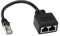zdyCGTime RJ45 Netzwerk-Splitter Adapter Kabel,1 RJ45 Stecker auf 2 RJ45 Buchse Netzwerk Y Splitter Kabel,LAN Anschluss,Geeignet für Super Kategorie 5 Ethernet, Kategorie 6 Ethernet.(1Stück)