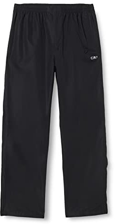 CMP - Regenfeste Damenhose mit durchgehenden seitlichen Reißverschlüssen, Schwarz, S