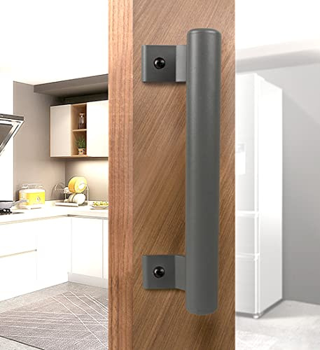 KAFENDA Grau Aluminiumlegierung Balkon Schiebetür Griff - Gartentürgriff Seitlicher Griff Mit Befestigungsschrauben