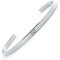 BERGERLIN Infinity Armreif – Unendlichkeit Armband aus Edelstahl in Silber