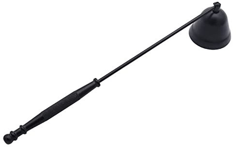 LUOXIAQIFEI Spegnicandela in Acciaio Inossidabile con Manico per spegnere Le Candele in Sicurezza(Nero)