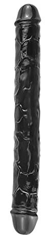 Black Doppeldildo,34cm Soft Realistischer Dildo Sexspielzeug für Frauen, Lesbisch Männer Homosexuelle