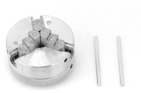 Mini Lathe Chuck Set,Z011 Zinc Alloy Self-Centering Wood Turning Chuck,3 Jaw Mini Metal Lathe Chuck,Metal Wood Turning Accessories for Woodworking Lathe