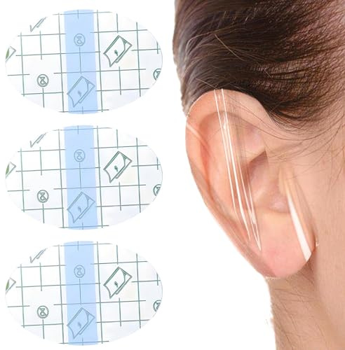 40 unidades de orejeras transparentes impermeables, tapones para los oídos para nadar para niños, desechables, protección auditiva para ducharse, natación, protección de burbujas de talón