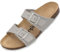 Palado Pantoletten Damen Samos - elegante Sandalen Made in Spain - bequeme Hausschuhe mit dämpfendem Kork-Fußbett - modische Sommerschuhe Matt Grau UK8 - EU41