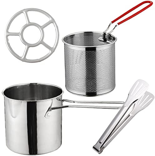 Cabilock Olla Freidora con Cesta De Kit Herramientas para Freír Aro para Freír Cebolla
