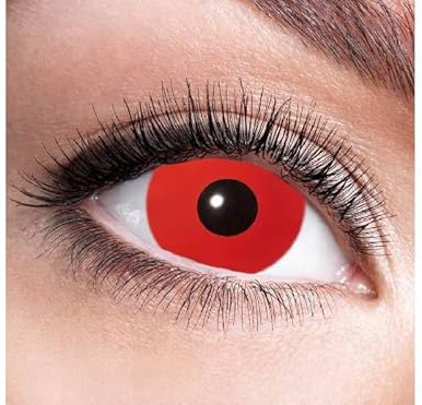 LP Divertissements Lentilles de Contact Red Devil - sans Correction Accessoire de déguisement