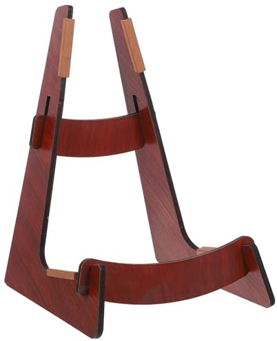 TOYANDONA Supporto per Ukulele Pieghevole in Legno Resistente Cavalletto Stabile per Strumenti Musicali, per Casa e Studio Musicale