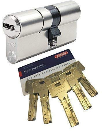 ABUS Bravus.3000 MX Doppelzylinder mit Sicherungskarte und 6 Schlüssel, Länge (a/b) 40/45mm (c=85mm), modulare Bauweise MX erhöhter Bohr.- Zieh- u. Abreißschutz, mit Not-u. Gefahrenfunktion