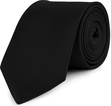 Ladeheid Herren Breite Krawatte KP-8 (150cm x 8cm, Schwarz)