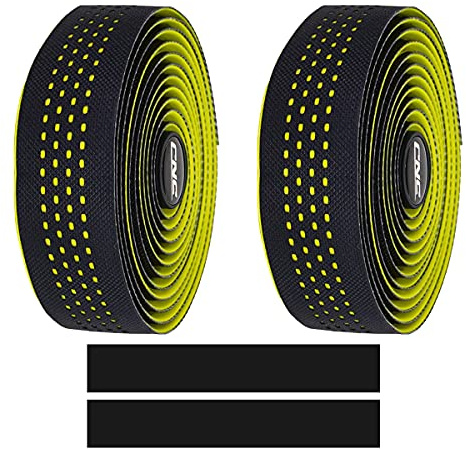CNC CNCLOL Cinta de Manillar para Bicicleta Carretera, Cinta de Manillar Gravel Ciclismo,Amarillo