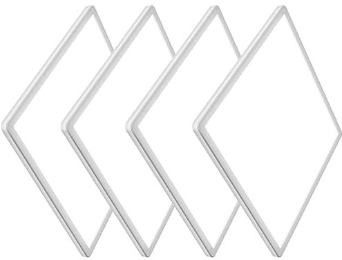 slochi [4 Stücke] LED Deckenleuchte, 20W Ultra Dünn Deckenlampe Flach 2.4 cm, 5000K Kaltesweiß, LED Deckenleuchte Quadrat für Schlafzimmer, Wohnzimmer, Bad, Balkon, Flur, Küche,Eingang