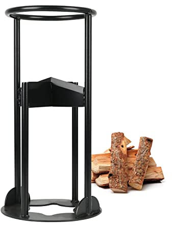 Fendeuse Bois Manuelle, Fendeur Bûches Acier Cale Fendage Bois Chauffage Protège Doigts Sac Protection 4 Vis pour Fendre Bois Diam. Ø19cm Maison Feu Camping