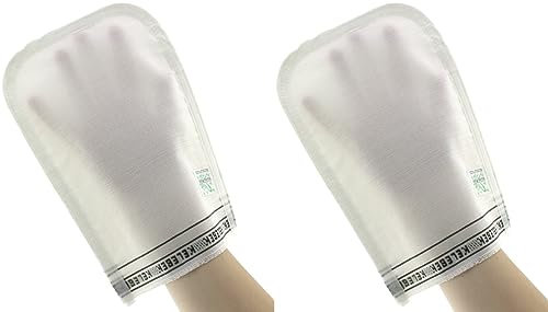 Kelebek Türkisches Hammam-Handschuh Weiß - Peelinghandschuhe 2 stück -HAMAM KESESI