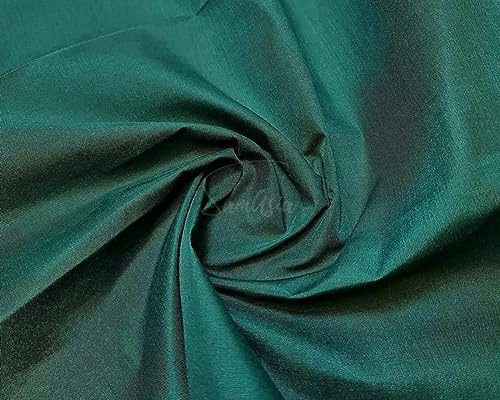 Plain Bottle Green Polycotton Fabric for Dressmaking, Art & Craft, Sewing, Quilting | 45'' - 115 cm Wide| Precut Length 5m