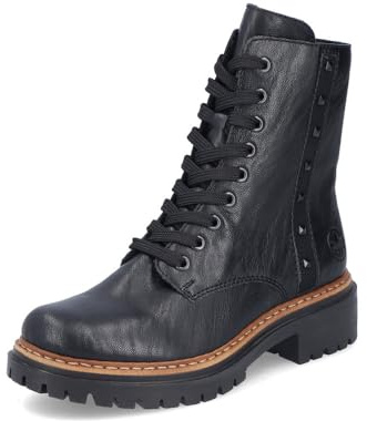 Rieker Combat Boots 72647, damkängor, Svart 00, 41 EU