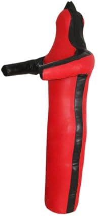 Oshhni Mma Grappling Dummy Judo Dummy Bag Unfilled Versatile Boxing Dummy Cover Practice for Martial Arts Mma Taekwondo Muay Thai, Red 180cm