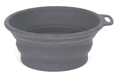 Mountain Paws Silicone Collapsible Dog Bowl With Attachment Loop