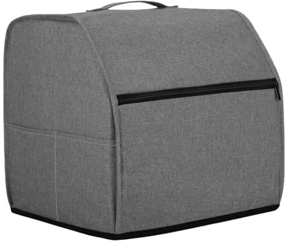 Bolsa para máquina de coser Overlock con bolsillos de almacenamiento y asas, bolsa de accesorios con asas, gris, Talla única