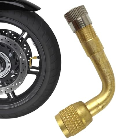 Générique Adattatore per valvola della ruota dell'auto,Adattatore universale di gonfiaggio dell'aria per moto con gomito a 90 gradi - Adattatori per asta della valvola della ruota dell'automobile per