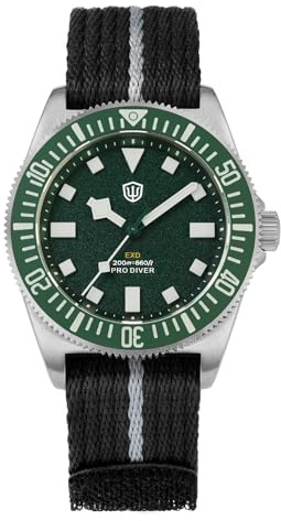 watchdives 40 mm EXD dykarklocka titan Japan VH31 kvarts urverk safirglas armbandsur analog lysande vattentät klocka för män