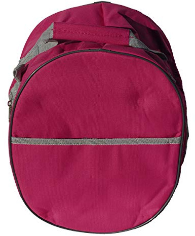 Rhinegold ESSENTIAL HORSE RIDING DARK PINK HAT BAG – Durable Cordura Nylon, Full Zip, Strengthened Handles, Spacious Storage for Equestrian Gear
