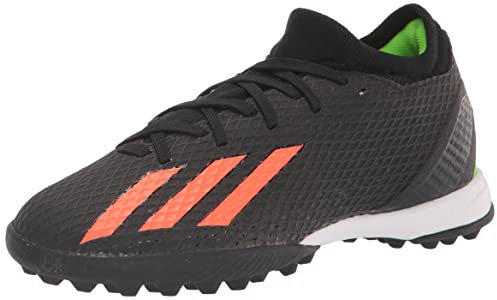 adidas Unisex X Speedportal.3 Turf Soccer Shoe, Black/Solar Red/Solar Green, 12.5 US Men